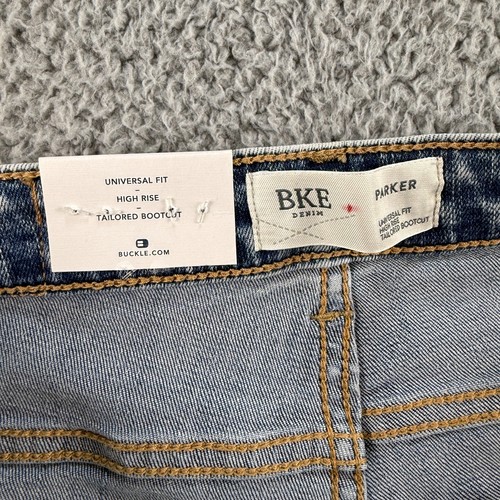 BKE Buckle Parker Bootcut Jeans Womens 25L Blue 25x33.5 High Rise Universal Fit - Picture 5 of 13