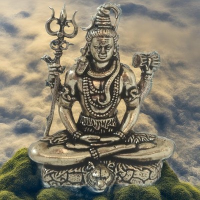 BEXCO Lord Shiva Brass Idol Statue,Height 2'' inch (Approx.) Meditation Pose w...