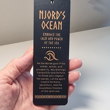 Njord's Ocean Wooden Bookmark
