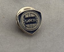 Vintage Lancia Enameled Button Lapel Pin 1960...