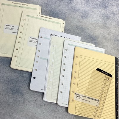Day-Timer To-Be-Done & Info Pages 6 Sets New Sealed