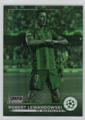 2022-23 Topps Stadium Club Chrome UEFA Competitions /199 Robert Lewandowski 1i6e