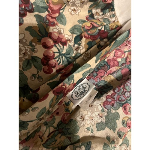 Laura Ashley Ruben Reversible Comforter Bedskirt QUEEN Floral Grapes Cottage - Picture 11 of 14