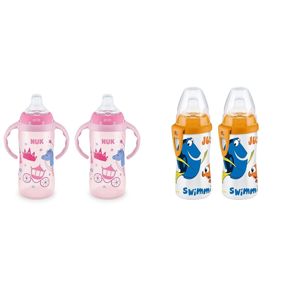 NUK Learner Cup 10 Oz 2 Count & Finding Dory Active Cup 10 O