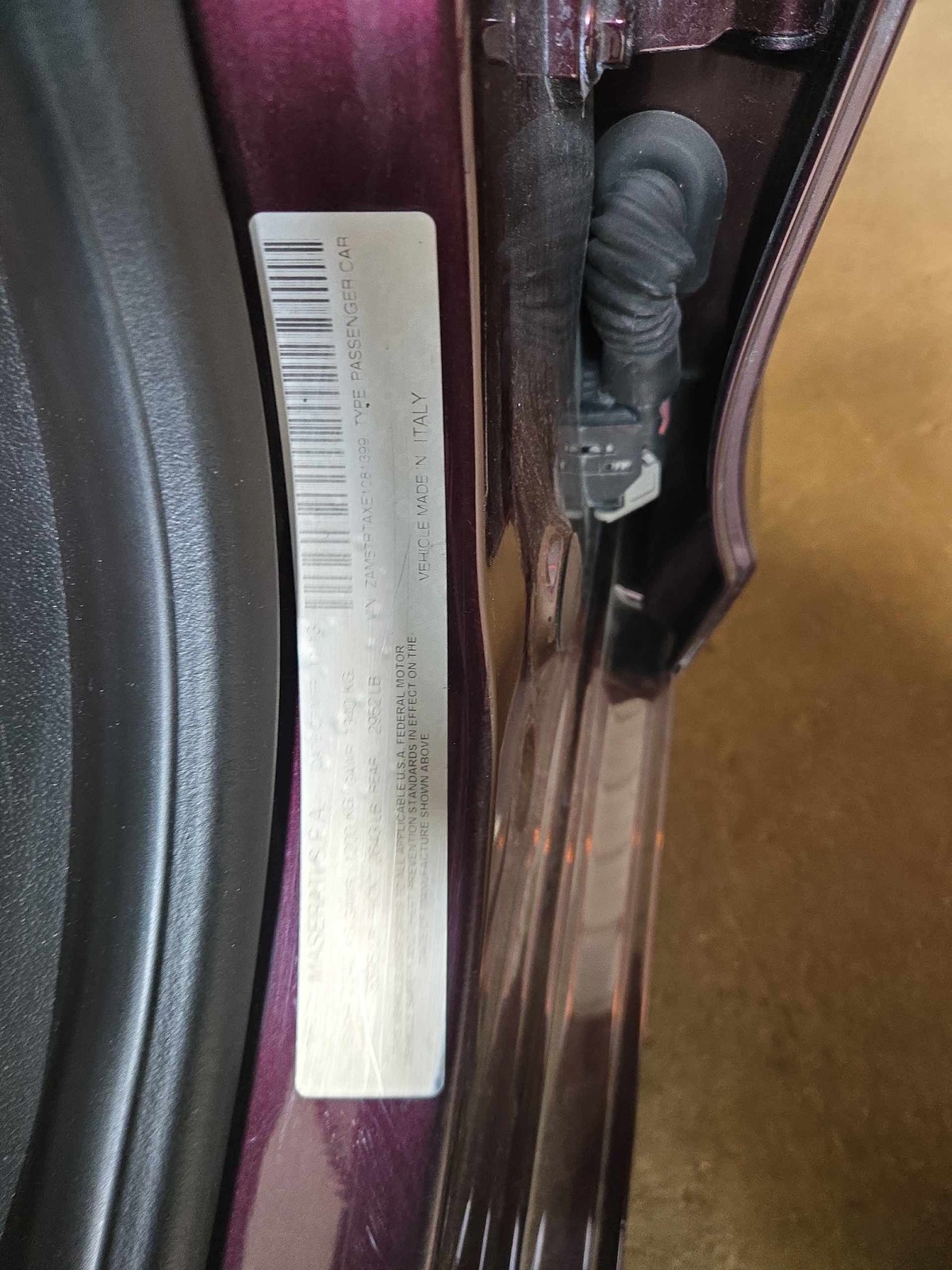 Maserati Ghibli FRONT+LEFT Seat belt buckle