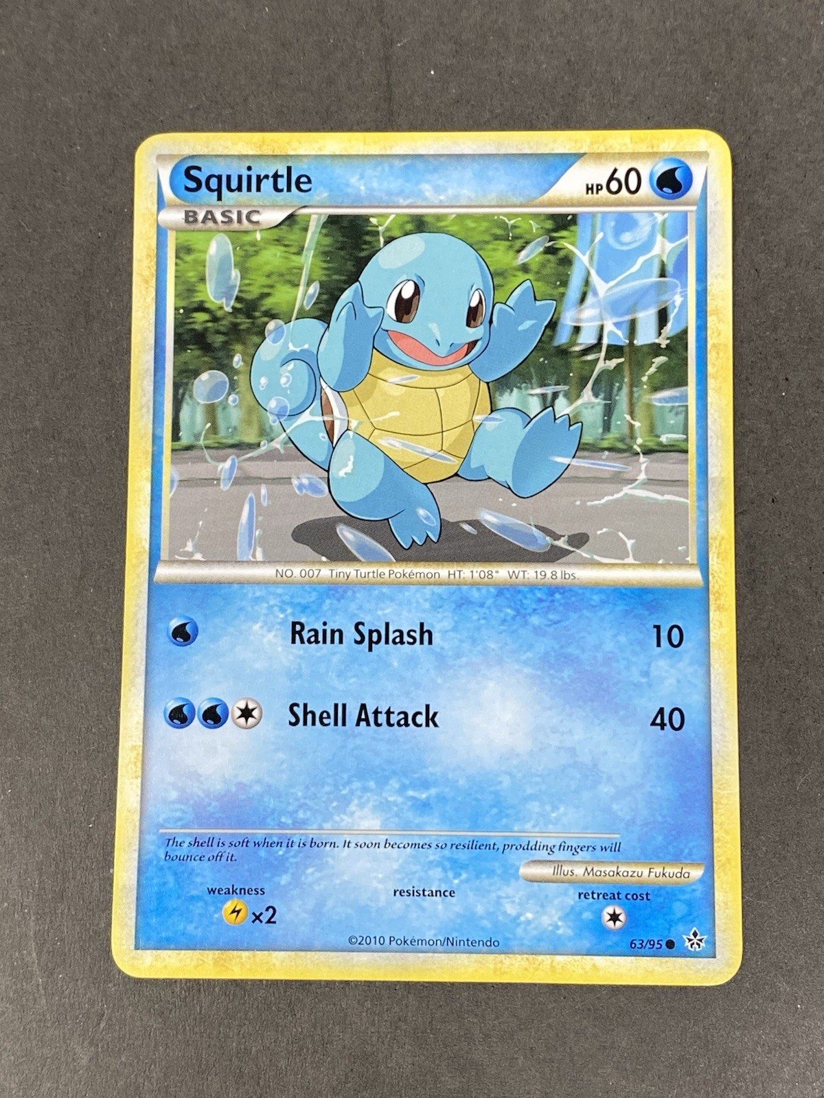 Squirtle 63/95 Pokemon Unleashed 2010 Regular Non-Holo  NM