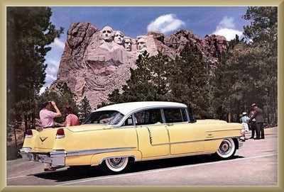 1956 Cadillac Sixty Special - Mt Rushmore, Toolbox - Refrigerator Magnet, 42 MIL