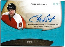 2015-16 LEAF ULTIMATE TIME CAPSULE BLUE PHIL HOUSLEY AUTO 12/12 #TC-PH1