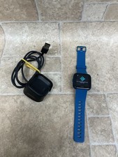 ✨Google Fitbit Versa Lite Edition BLUE Smart Fitness Watch Used