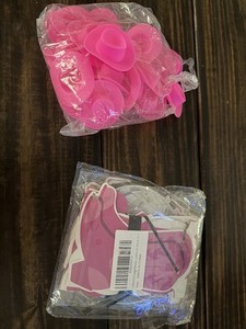 Cowgirl Party Hat Favors And Banner