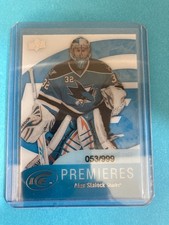 2011-12 UPPER DECK ICE PREMIERES ROOKIE Alex Stalock 053/999 San Jose Sharks #59