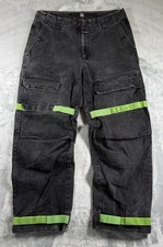Vtg Marithe Francois Girbaud Jeans Mens Green Shuttle Tape Wide Leg Y2K Sz 36