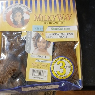 MILKY WAY Spiral Roll 3 PCS 100% Human Hair Extensions P30/144