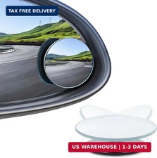 Guirnd 4PCS Blind Spot Mirror, Round HD Glass Side Blindspot, Frameless Convex M