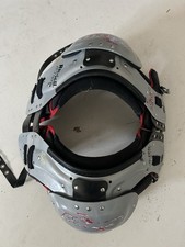 Riddell SPX RB/DB Football Shoulder Pads Medium Gray Black Red Adjustable Padded