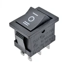 2PCS 6Pin DPDT ON-OFF-ON 3Position Snap Boat Rocker Switch 6A/250V 10A/125V AC
