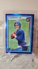 2025 Panini Donruss Optic Jaxson Dart Rated Rookie Blue Hyper Prizm #273 Giants