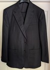 NWOT Lutwyche Savile Row 3-Piece Black Wool Full Canvas Suit England 42R