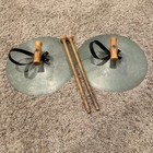 2 VTG Krut Special 12" Cymbals w/ Handle & 2 Yamaha Wood Mallet Stick Percussion — photo 1