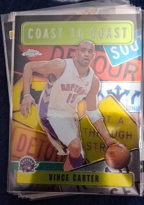 2002-03 Topps Chrome - Coast to Coast Vince Carter #CC6 Refractor