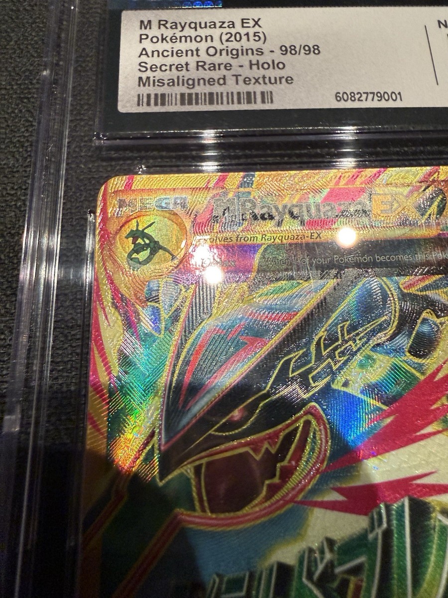 ERROR Texture Shift: M Rayquaza EX Secret Rare Holo 98/98 CGC 7.5