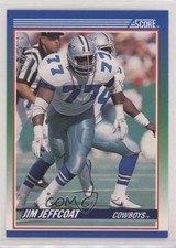 1990 Score Jim Jeffcoat #33 0z3d