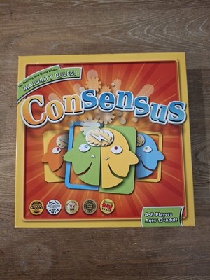 Consensus Majority Rules Board Game by Mindlogic 100% Complete 2008 Party GOTY