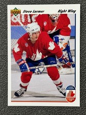 1991-92 Upper Deck - Canada Cup Steve Larmer #15 French