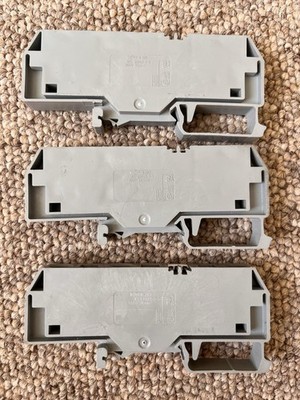 Wago 283 IEC60947-7-1 grau KLEMMENBLÖCKE 16mm 800V 3 Stück guter Zustand