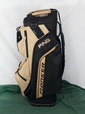 2024 Ping Pioneer Black  TanCart Golf Bag 15-way 12 Pockets with Rain Cover