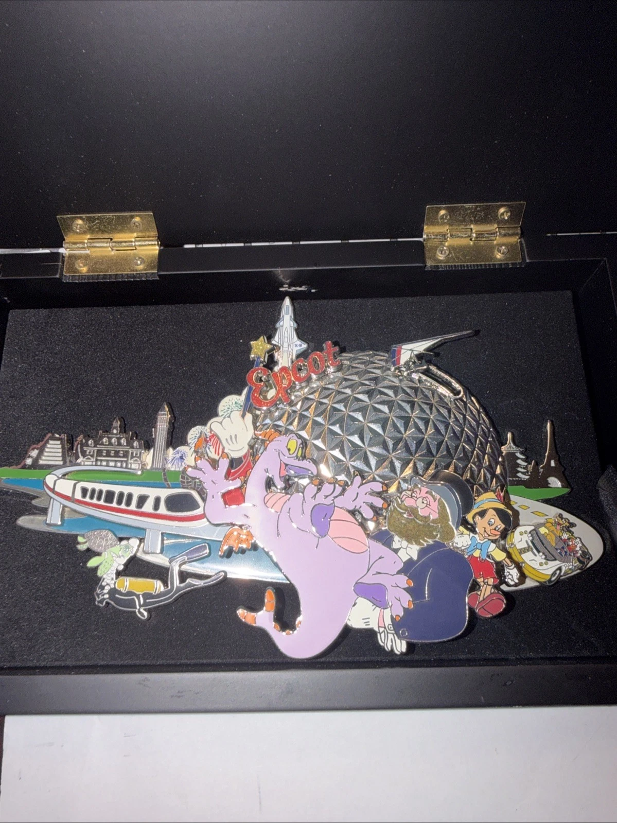 Disney Pin Epcot Super Jumbo Parks Wdw Safari Le 1000 Rare 2006 Figment