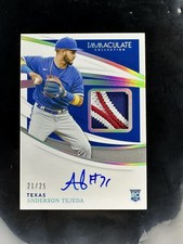 2021 Panini Immaculate Anderson Tejeda RPA Patch Auto Holo Silver /25