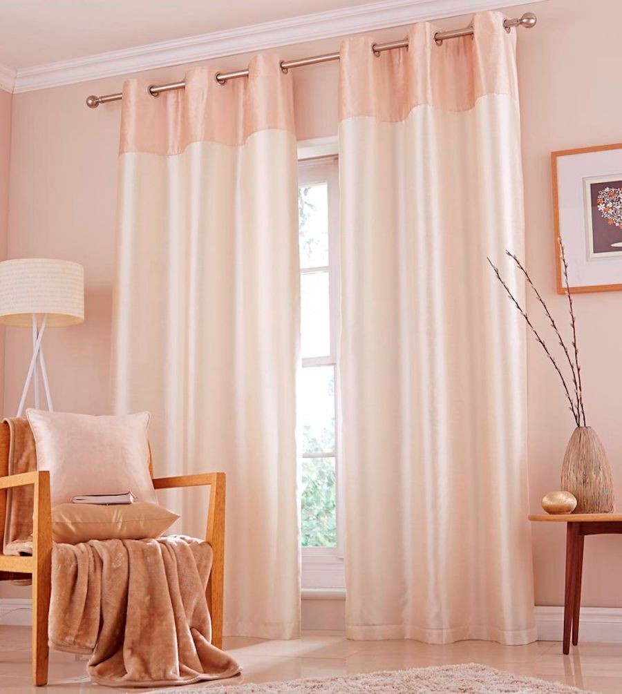 Catherine Lansfield Opulent Velvet Curtains 66x72"" - Cream
