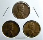 1954-P 1954-D 1954-S  Lincoln Wheat Copper Penny Cent - 3 Coin Set [USP-345] — photo 1