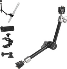 Heavy-Duty Articulating Magic Arm Mount with Super Clamp, 360 Dual Ball Head