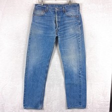 Vintage Levis 501XX Jeans Mens 36x36 34x33 Faded Whiskered Button Fly Classic