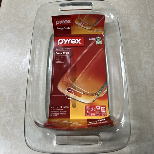 Pyrex Easy Grab Glass Bakeware 2 quart 7”x11”