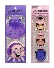 L.A. COLORS 2pk/5pc Makeup Precision Blending Mini Sponges Fluff Puffs Set NEW