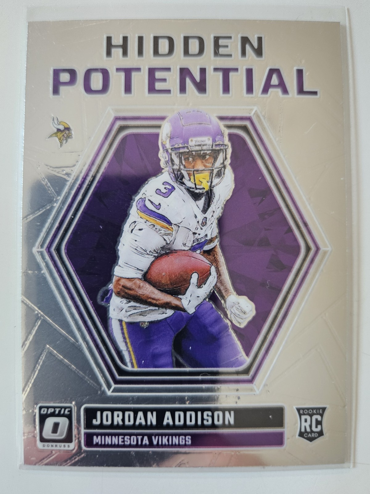 2023 Donruss Optic #HP-JA Jordan Addison Hidden Potential
