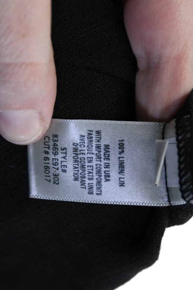 Bella Dahl Unisex Black Linen Bohemian Shorts Size 27 - Image 4 of 4