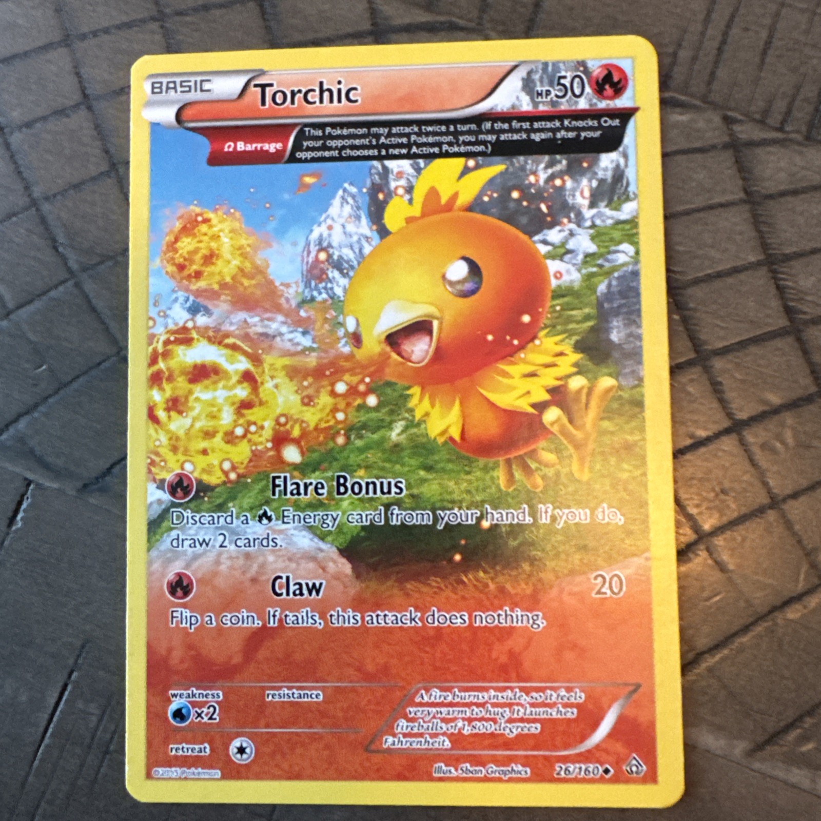 Torchic (Omega) 26/160 XY - Primal Clash Regular NM
