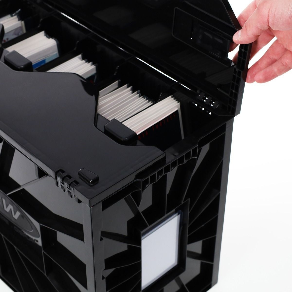 1 BCW Black Short Comic Book Bin Heavy Duty Acid Free Plastic Box +3 Partitions