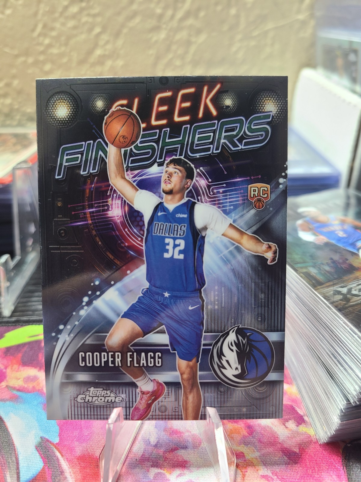 Cooper Flagg 2025-26 Topps Chrome Sleek Finishers RC SF-21 Dallas Mavericks