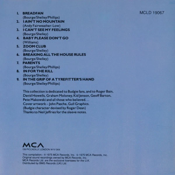 Budgie - Best Of Budgie (CD) (Near Mint (NM or M-)) - 3882418540 — 第 3/4 张图片