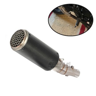 Exhaust Mid Link Pipe Carbon Muffler 51mm Tips For Lifan KPR 200 Aggressive
