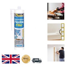 Acrylic-based Fast Drying Flexible Filler - 290 ml for Doors, Windows & More