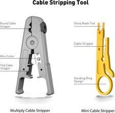 Ethernet Crimping Tool Kit for RJ45, CAT5, CAT6 with Cable Tester  Connectors