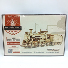 Rompecabezas 3D Escala 1:80 Modelo Tren Prime Steam Express, Rompecabezas de Vástago 308 piezas