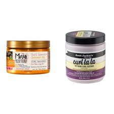 Maui Moisture Curl Quench Coconut Oil Hydrating Smoothie 12 oz & Aunt Jackie's C