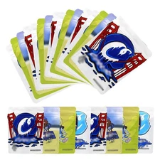 100pcs Matte 3.5g Zipper Mylar Bags | Resealable for Food & Snack Storage